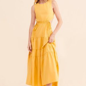 Tiered Cutout Maxi Dress